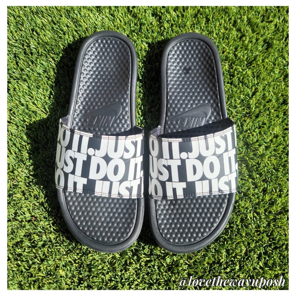 (Final ) Nike Benassi Jdi Print 'White' Slides - image 1